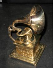 mini BRASS gramophones