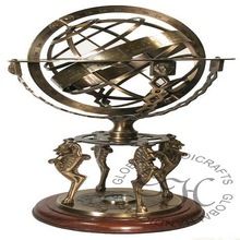 Nautical Antique brass Armillary globe