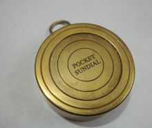 Nautical Antique Brass sundial Pendant compass