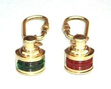 Nautical color Lamp key chain