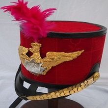 Red shako helmet Reproduction