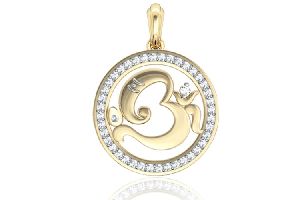 Aum Ganesh Gold Pendant