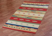 customised anti slip cotton kilim with backing