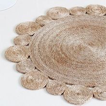 ELEGANT HAND MADE ROUND JUTE CARPET