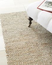 handmade jute leather rug