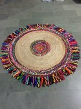 ROUND COTTON HEMP RUG