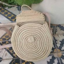 Oval straw Bag