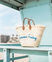 Personalized straw basket