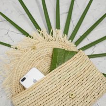 Pom Pom Tassel Clutch