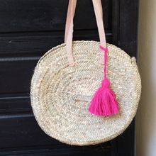 Round Rattan Bag