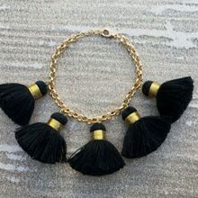 Tassel Charm Link Bracelet