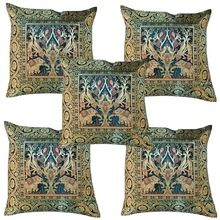 Indian Designer Collection jacquard velvet sofa cushion cover