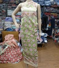 Indian Floral Cotton Hand Block Printed Beach Wear