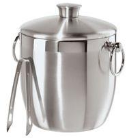 Stainless Steel Double Walled Ice Bucket with Tong