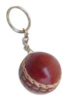 LEATHER BALL KEY RING