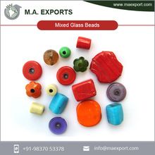 Color Mix Big Hole Loose Glass Beads