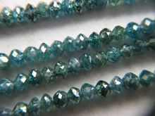 Blue Diamonds Faceted Beads