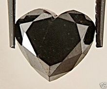 Heart Shape Black Diamonds