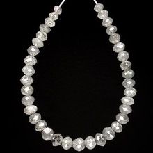 Natural White Diamonds Beads