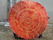 cotton round mandala beach tapestry