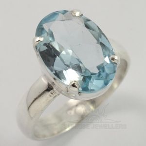 Blue Topaz Gemstone Ring