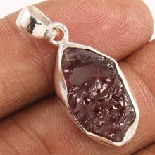 GARNET Rough Gemstone pendant