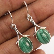 MALACHITE Cabochon Gemstones Earrings