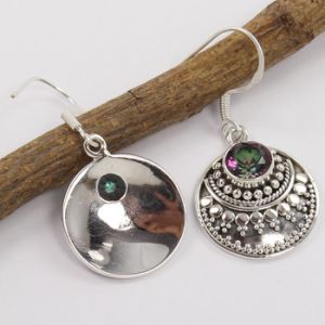 MYSTIC QUARTZ Round Gemstones Earrings