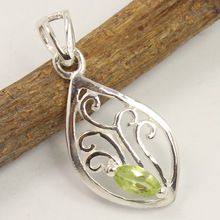 PERIDOT Faceted Gemstone Pendant