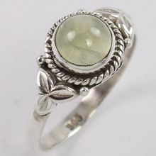 PREHNITE Gemstone Ring