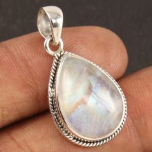 RAINBOW MOONSTONE Fire Gemstone Pendant