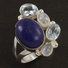 Rainbow Moonstone Gemstone Ring