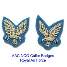 Royal Air Force (British) AAC NCO collar badge