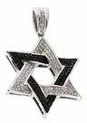 Silver Plated CZ Studded Magen David Pendant