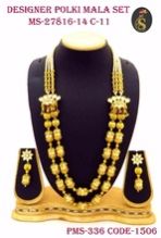 Two Layer Golden Balls and Pearl Mala