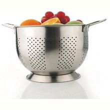 Stainless steel colander