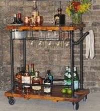 Industrial Furniture Wine Trolley