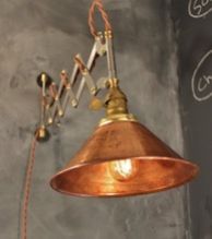 industrial scissor lamp