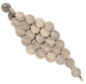 Sterling Silver coin Bracelet