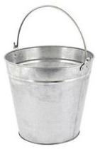 Heavy tin bucket