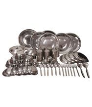 Stainless Steel heavy weight dinner set