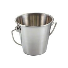Stainless steel plain water serving bucket