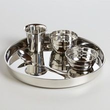 Stainless steel thali sets