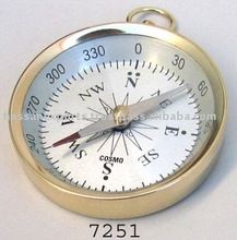 Brass Nautical Pocket Compass