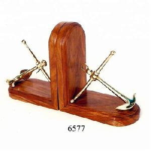 Nautical Anchor Wooden Bookend