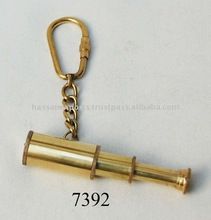 Nautical Brass Telescope Keychain