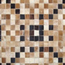 Cowhide patchwork leather carpet