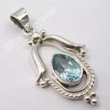 Blue Topaz Pendant