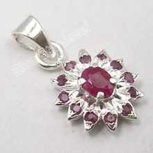 latest partywear ruby pendant