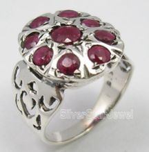 natural ruby gemstone partywear unisex ring